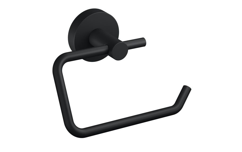 tesa Porte-rouleau pour papier toilette sans couvercle, Moon Black, Noir