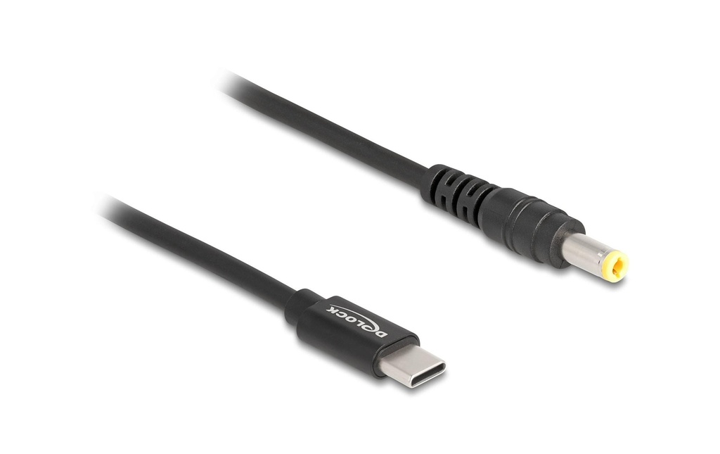 Delock Câble de chargement USB-C vers 5.5 x 2.5 mm mâle 1.5 m
