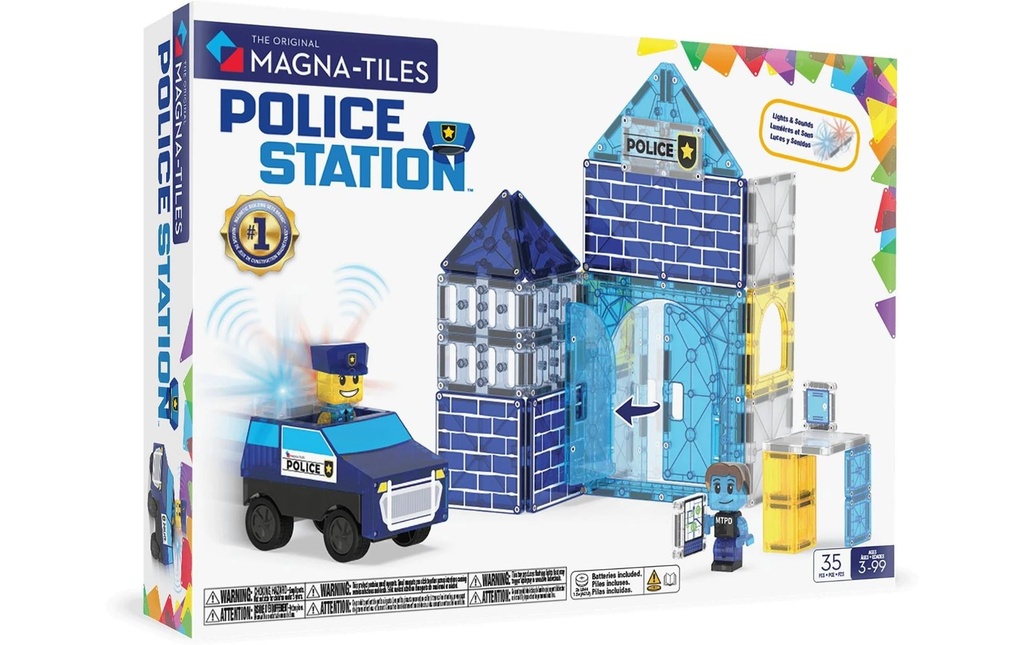Magna-Tiles Station de police 35 pièces