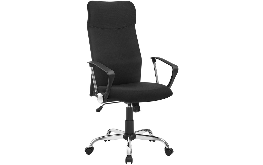 Songmics Chaise de bureau avec rembourrage et accoudoirs, noir
