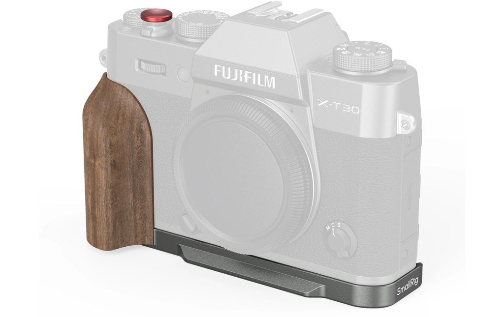 Smallrig Angle en L FUJIFILM X-T30 III avec manche en bois, Charcoal