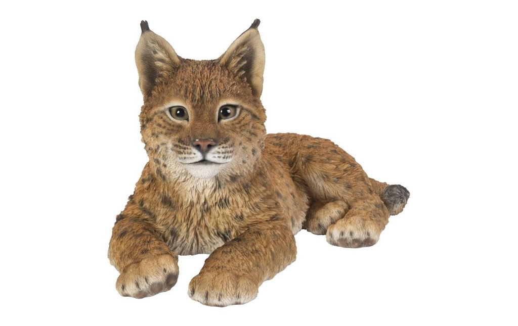 Vivid Arts Figure décorative Lynx 28 cm, Brun clair