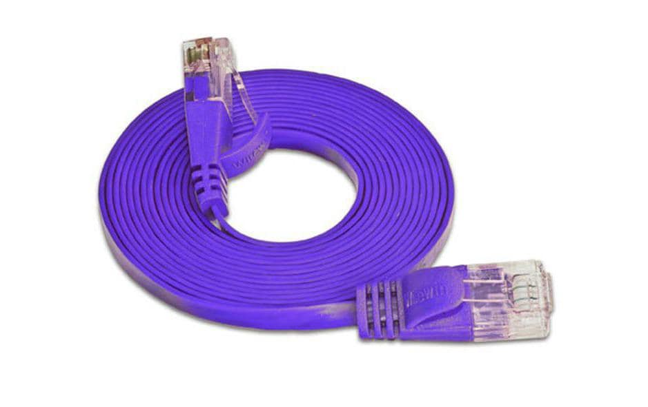 SLIM Câble patch slim RJ-45 - RJ-45, Cat 6, UTP, 0.15 m, Violet