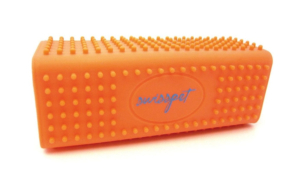 SwissPet Éliminateur de poils d'animaux Noppy, 12 x 4.5 x 4.5 cm, orange