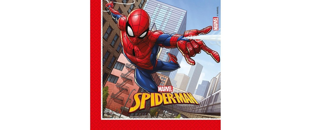 Amscan Serviettes en papier Marvel Spiderman 20 pièces