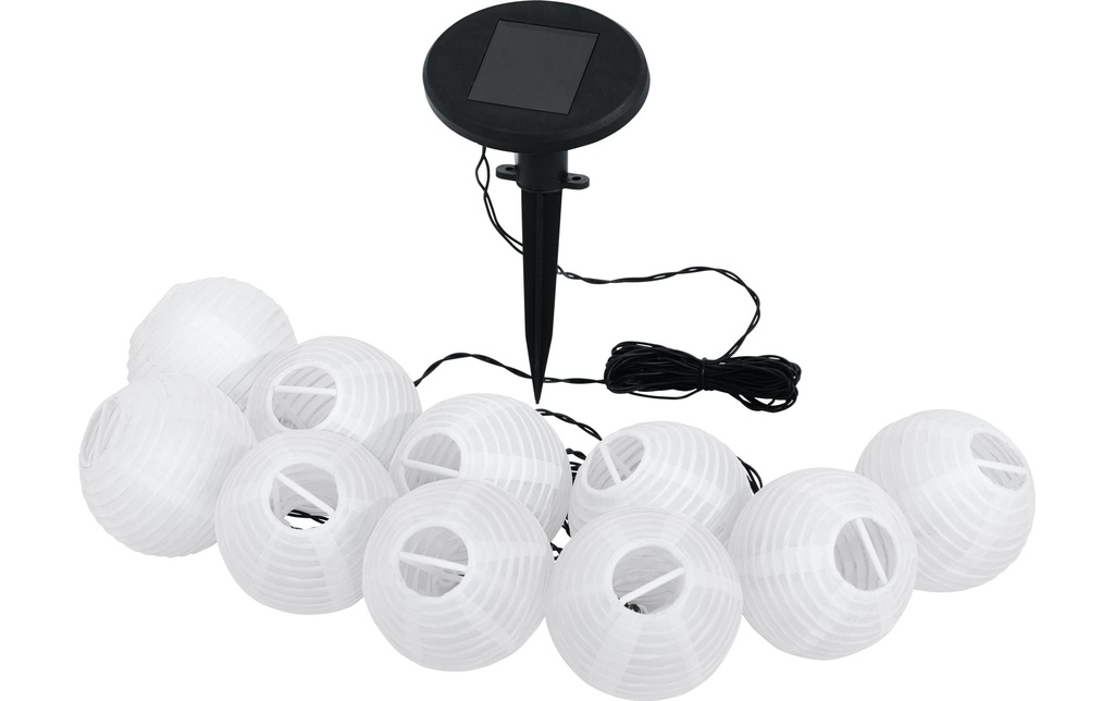 EGLO Leuchten Guirlande lumineuse solaire à LED 4.3m Blanc