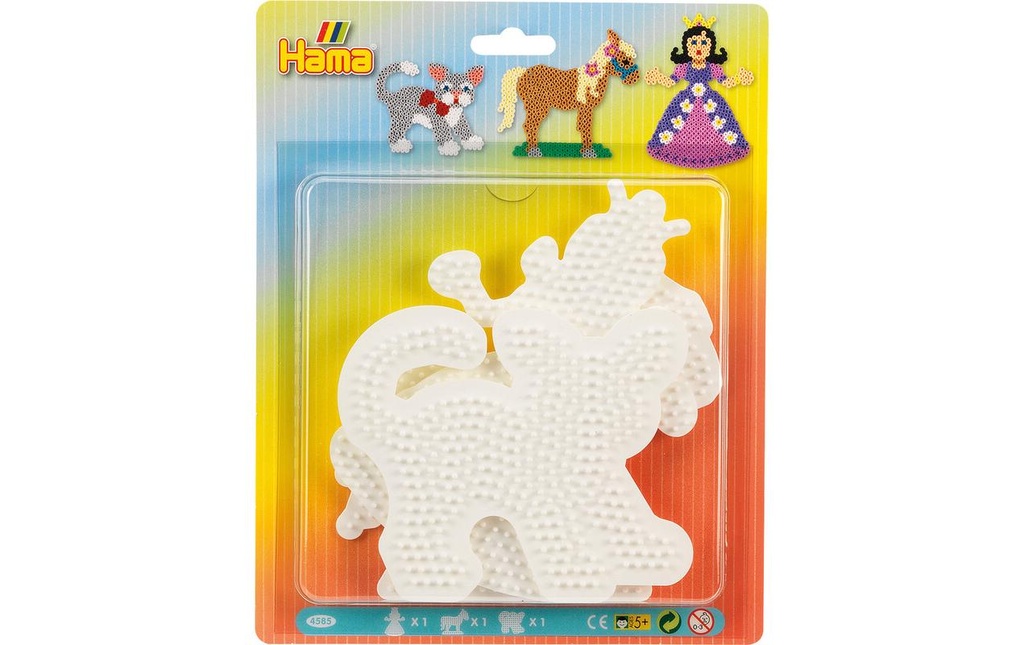Hama Plaques pour perles à repasser Jouets de dessin et de peinture 3 pièces Blanc
