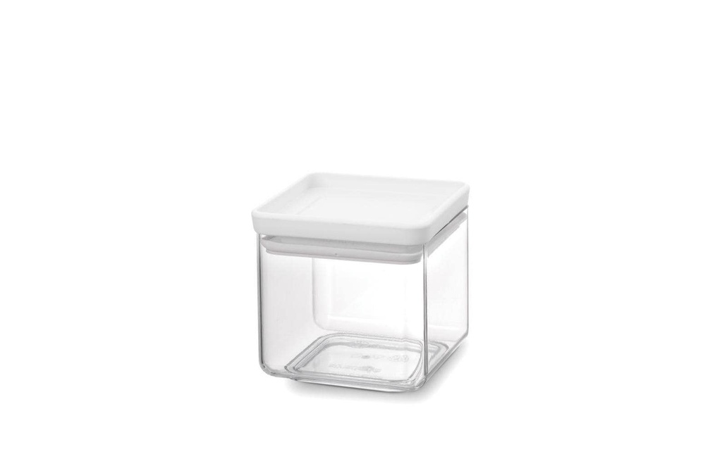 Brabantia Récipients à provisions Tasty 0.7 l, Transparent/Blanc