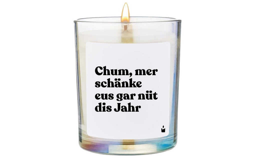 ChattyCandles Bougie parfumée Allez, on ne nous fait pas de cadeau cette année 6.7 x 8 cm
