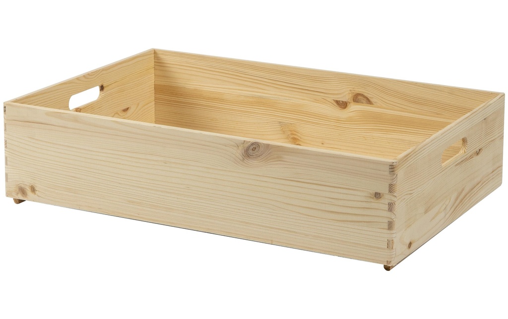 Holz Zollhaus Caisse de rangement Pin 40 x 14 x 60 cm, Brun