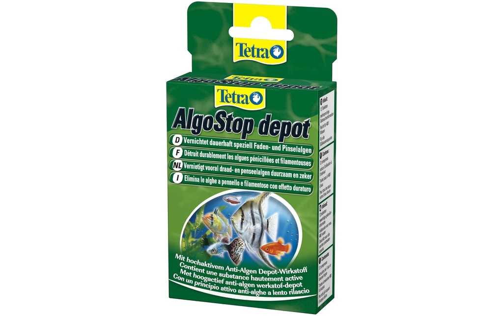Tetra Destructeur d'algues Dépôt Algo-stop, 12 comprimés