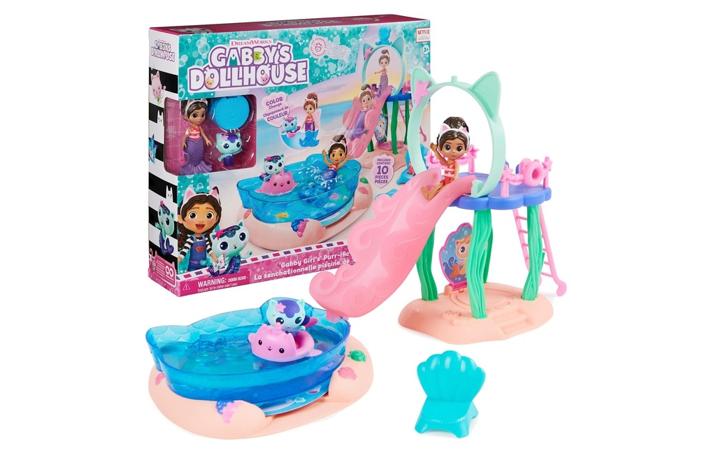 Spinmaster Ensemble de pions Gabby’s Dollhouse Pool Adventures