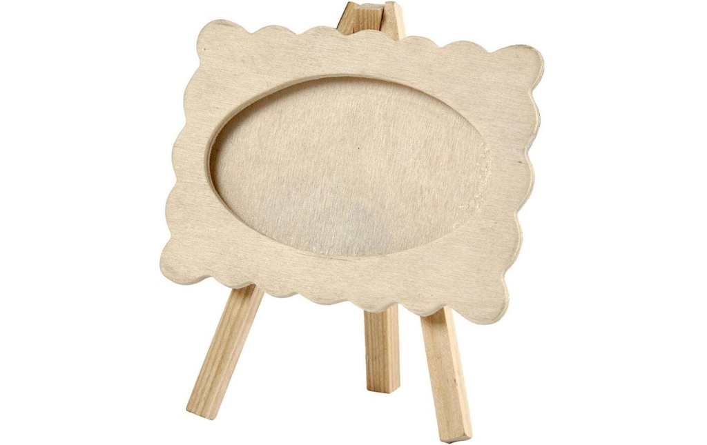 Creativ Company Cadre en bois sur chevalet 13.2 x 11.5 cm