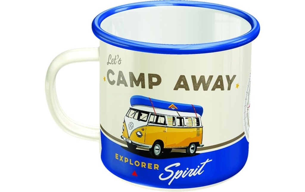 Nostalgic Art Tasse universelle Lets Camp Away 360 ml, 1 Pièce/s, Blanc