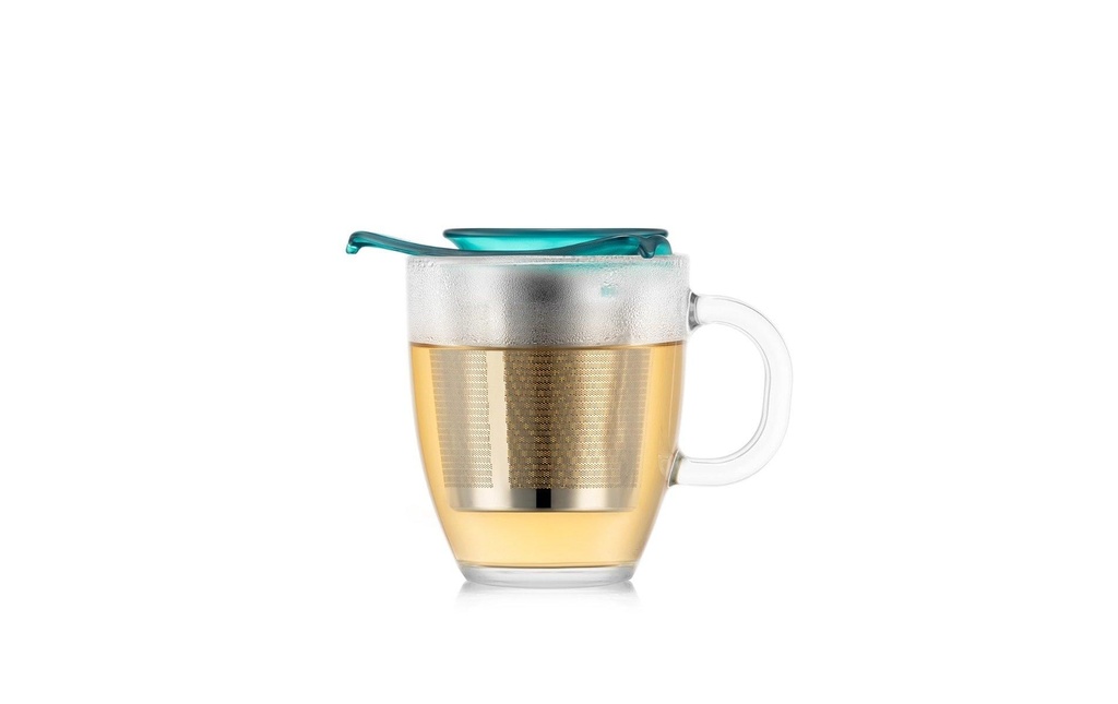 Bodum Tasse à thé Yo-Yo Set Transparent/vert, 0.35 l