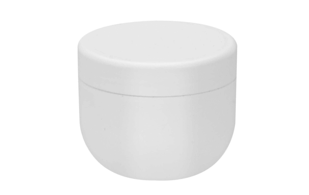 Glorex Barattolo per cosmetici à simple paroi 30 ml, Blanc
