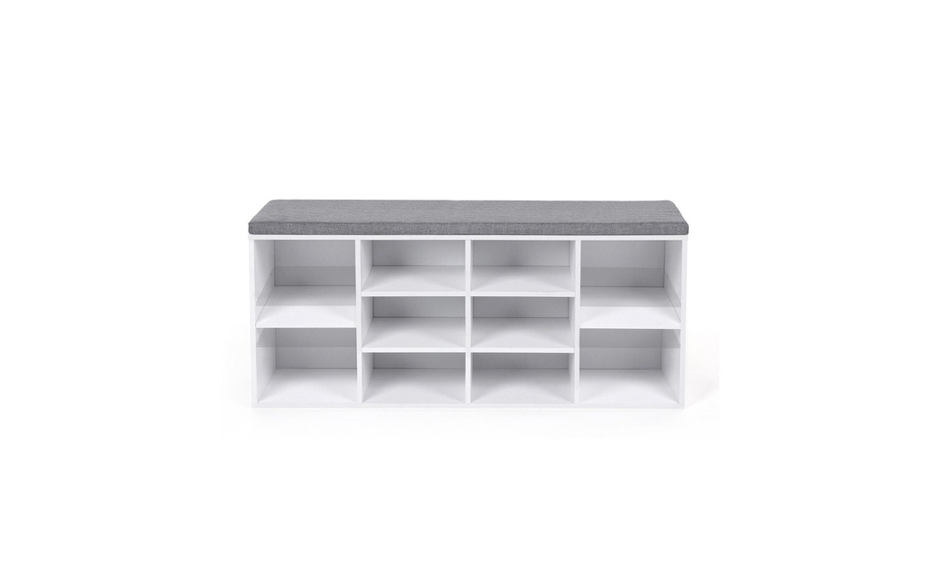 VASAGLE Armoire à chaussures 30 x 48 cm, Blanc