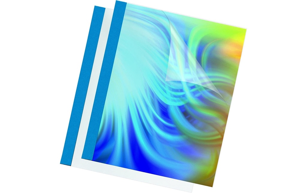 Fellowes Couverture de brochure Prestige pour 1 à 8 feuilles, 100 pièces, bleu