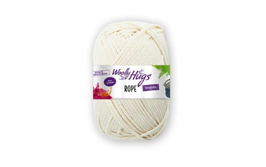 Wolly Hugs Laine Makramee Rope 200 g, Nature
