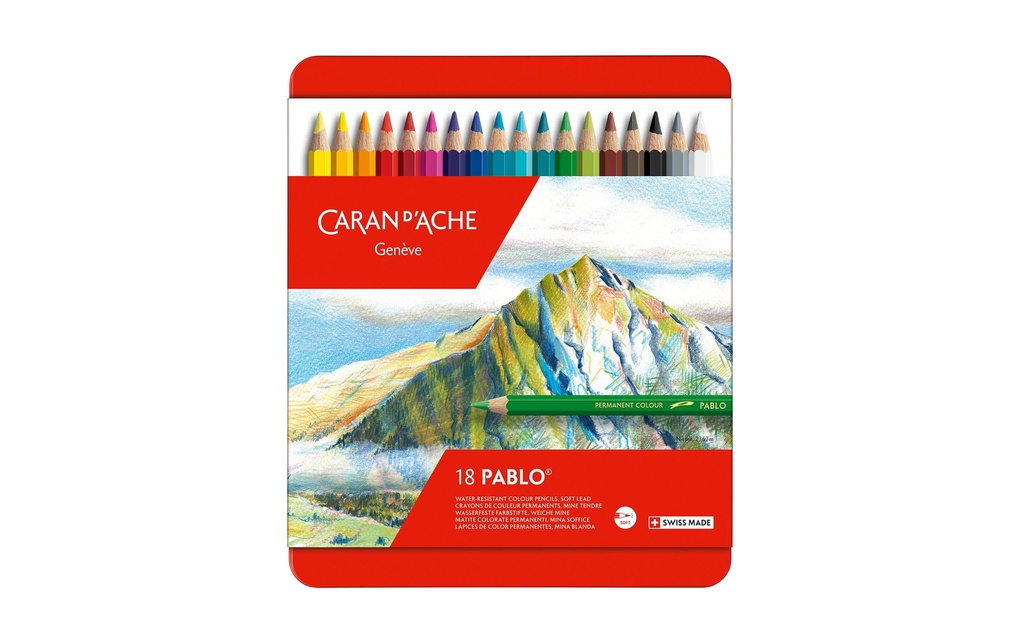 CARAN D'ACHE Crayons coul. Pablo 18pces (18 pces)