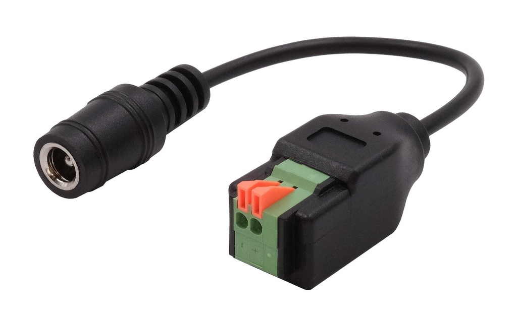 Exsys Connecteur à fiche creuse Adaptateur DC femelle vers bloc terminal