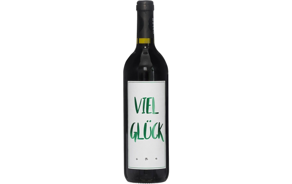 Dreams and Fantasy Idea regalo Vin rouge Bonne chance Vert, 750 ml