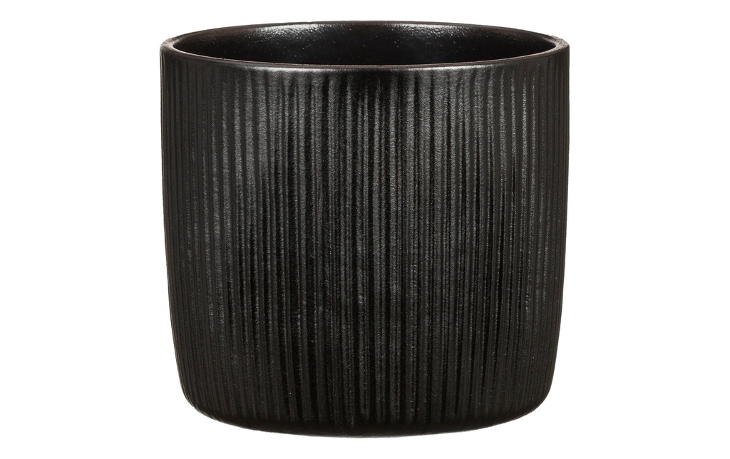 scheurich Pot de fleur Ebano Solido Linea 25,3 cm, Noir