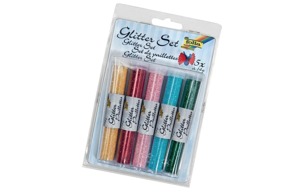 Folia Jeux de paillettes avec 5 tubes