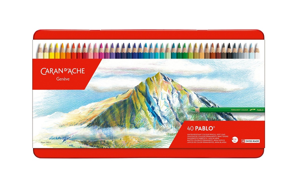 CARAN D'ACHE Crayons coul. Pablo 40pces (40 pces)