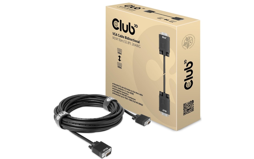 Club 3D Câble CAC-1710 VGA - VGA, 10 m