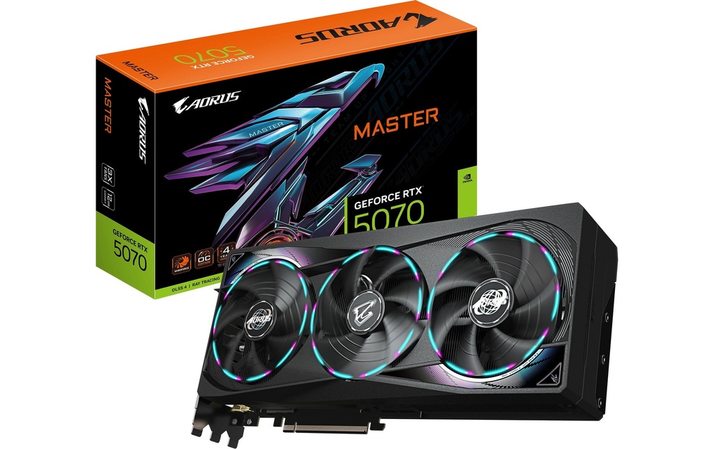 Gigabyte Carte graphique AORUS GeForce RTX 5070 MASTER 12 GB