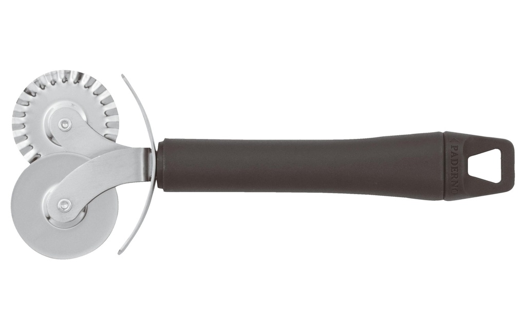 Paderno Roulette à pâte Ø 4 cm Noir/Argenté