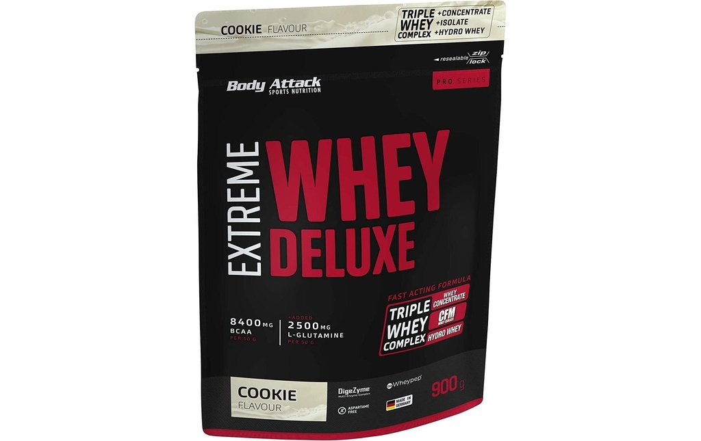 Body Attack Poudre Extreme Whey Deluxe Nougat/Crème 900 g