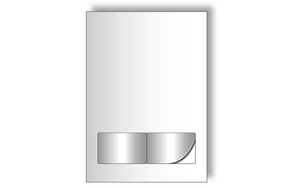 DATAFORM Flles A4 129g.bla.+cart.intégr (100 pces)