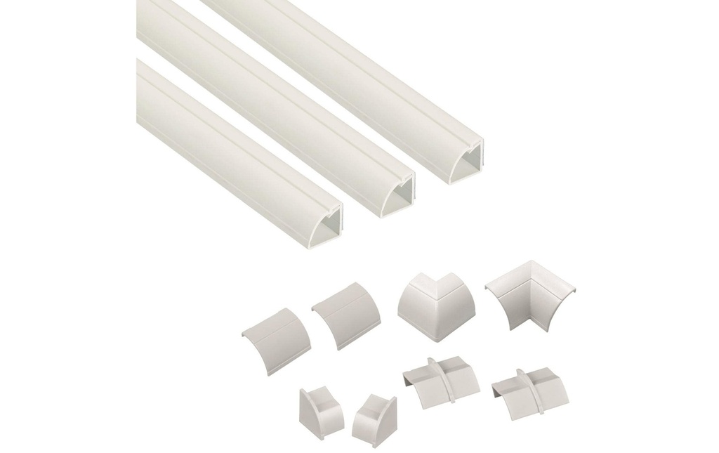 STEFFEN Goulotte D-Line 22 x 22 mm, 1 m, Blanc