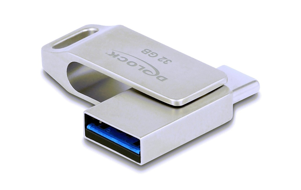 Delock Clé USB 3.2 Gen 1 USB-C + Typ-A 32 GB