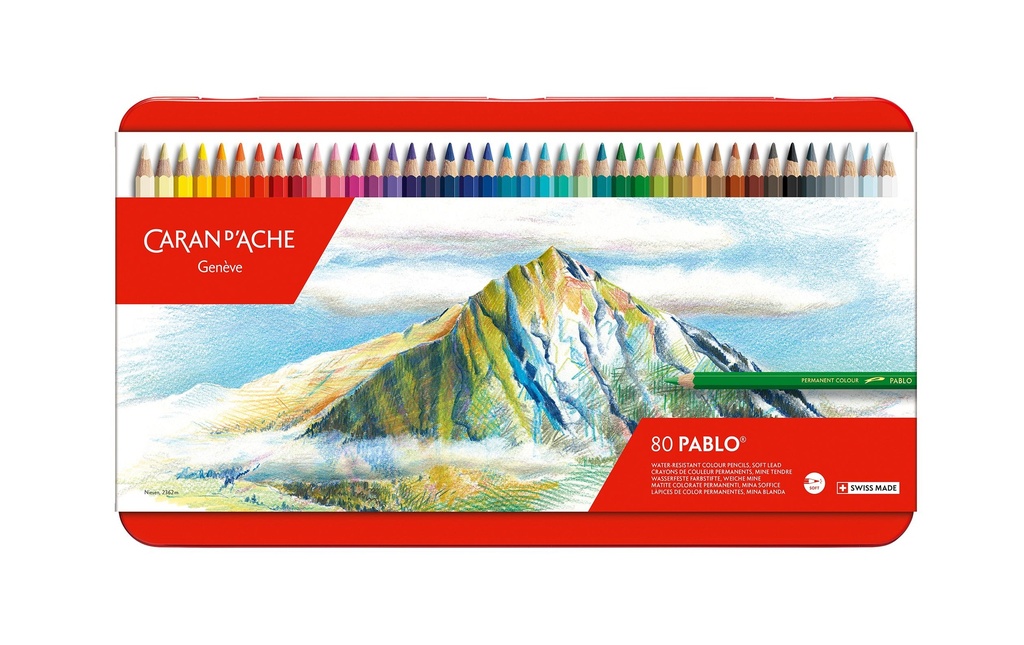 CARAN D'ACHE Crayons coul. Pablo 80pces (80 pces)