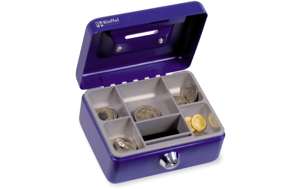 [293000003] RIEFFEL Caisse à monnaie Kika bleu