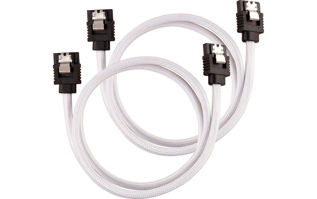Corsair Câble SATA3 Premium Set Blanc 60 cm
