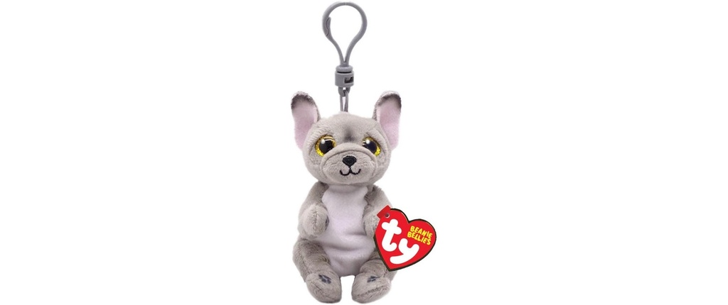 Ty Porte-clés Wilfred Gris, Blanc