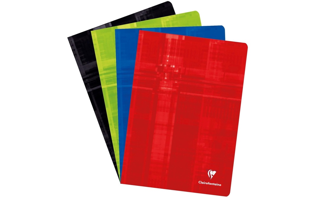 Clairefontaine Cahier d'école 40 feuilles, A4, ligné, assorti, 10 Pièce/s