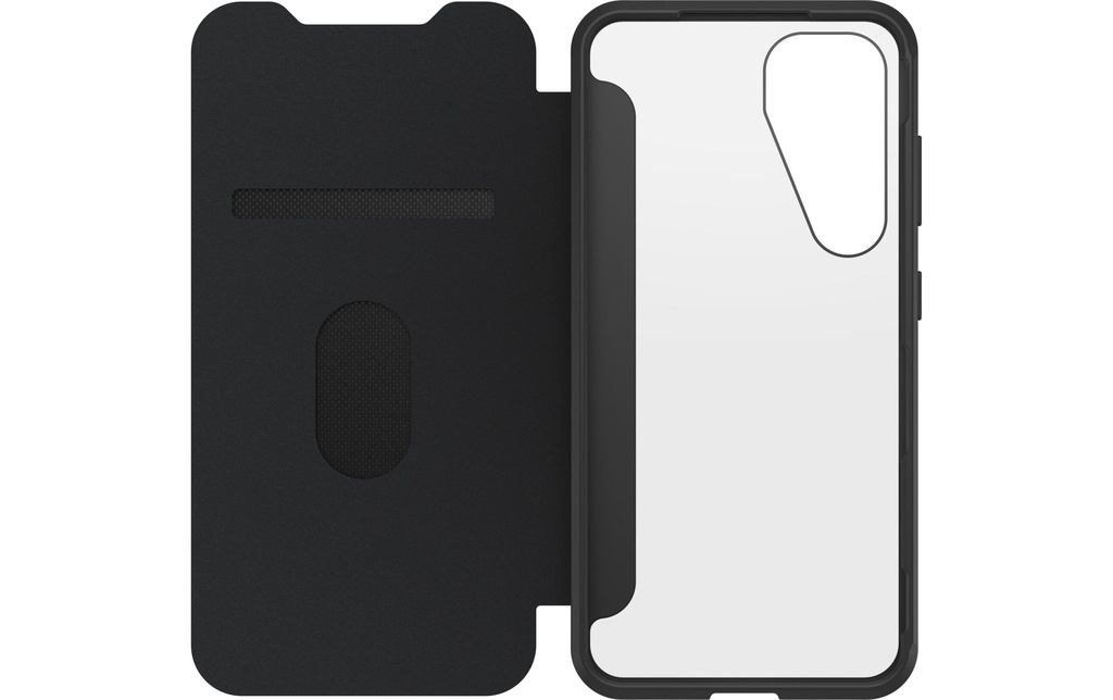 Otterbox Coque arrière React Folio Galaxy S25 Transparent Noir