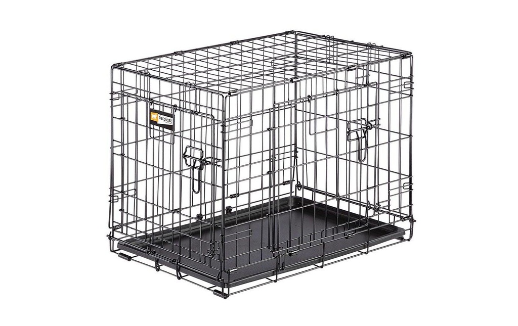 ferplast Boîte de transport Dog-Inn-60, boîte métallique pliable