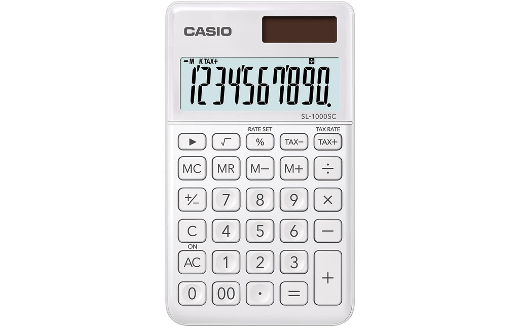 Casio Calculatrice CS-SL-1000SC-WE Blanc