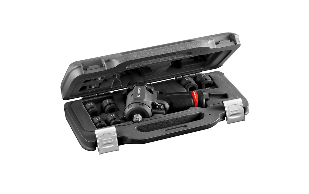 Facom Visseuses à percussion à air comprimé  Ultra Compact Set 1/2, 9 pièces