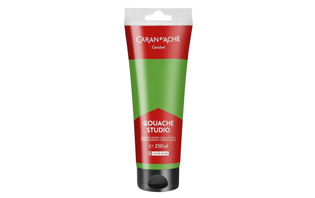 Caran d'Ache Peinture à l’eau Gouache Studio 250 ml, Vert brillant