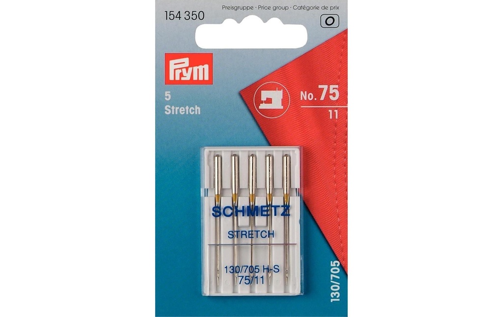 Prym Aiguille de machine à coudre Nr. 75 Etirer 5 pièces
