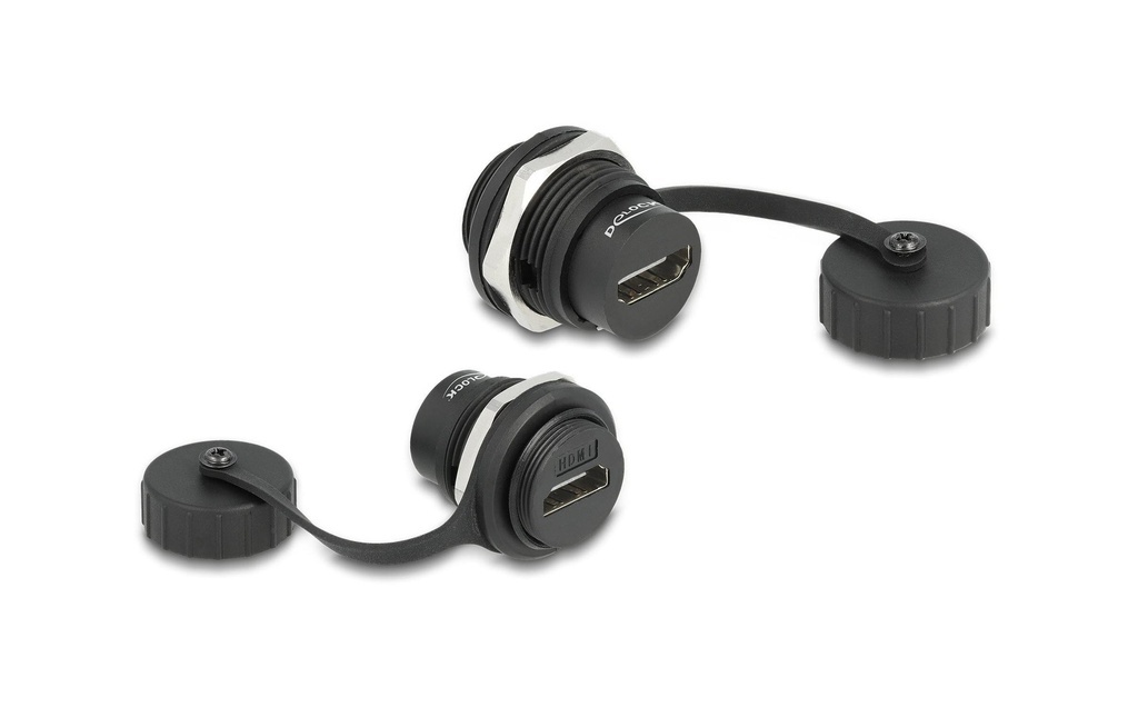 Delock Connecteur intégré HDMI-A IP67 étanche à la poussière et à l'eau