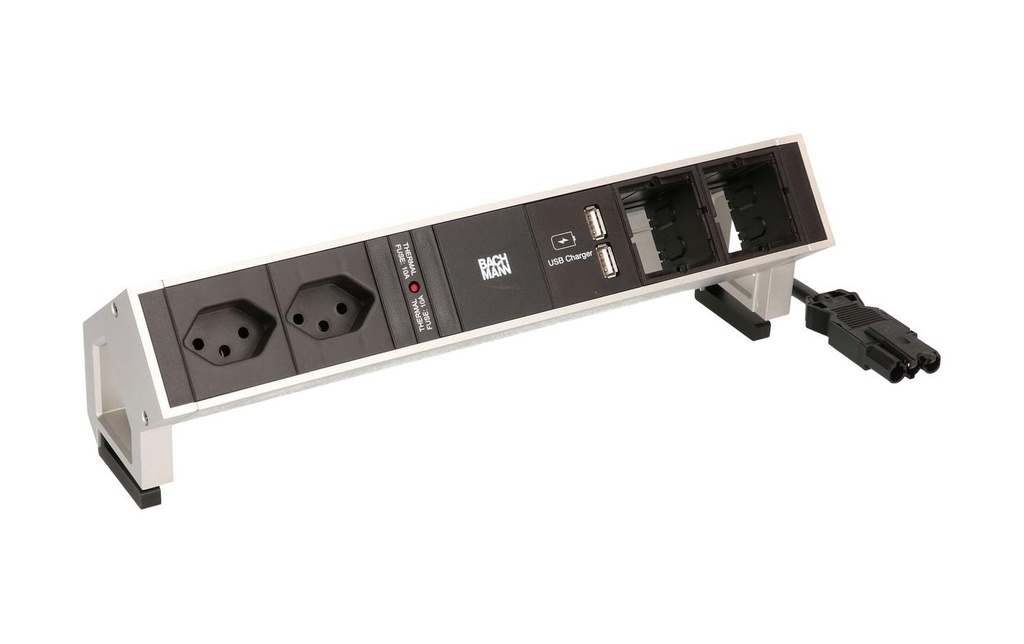 Bachmann Bloc multiprises de table DESK 2  2x T13,  2x ABD 2x T13 - 2 ABD