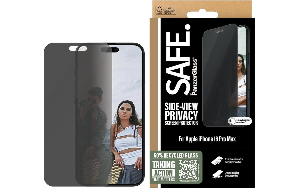 SAFE. Protection d’écran Ultra Wide Fit Privacy iPhone 16 Pro Max